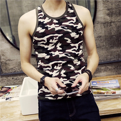 Débardeur homme maillot de corps en coton pour été - Ref 1586291