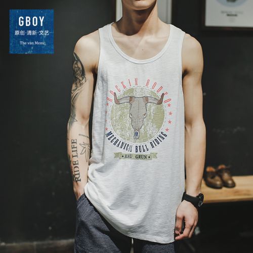 Débardeur homme maillot de corps en coton pour été - Ref 1586300