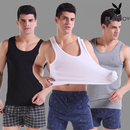 Débardeur homme maillot de corps PLAYBOY en modal pour été - Ref 1586337