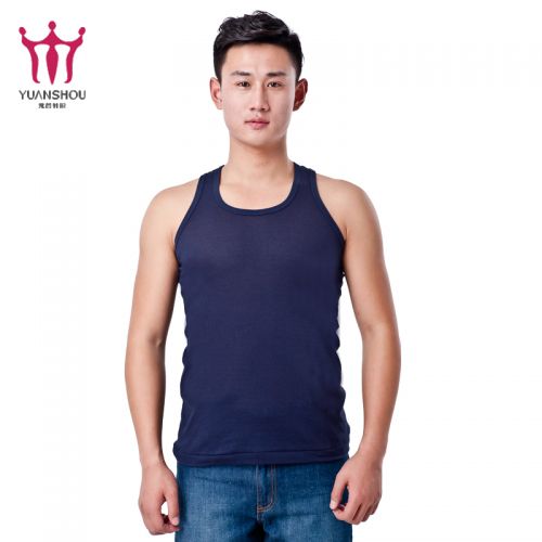 Débardeur homme maillot de corps Polyester coton polyuréthane élastique fibre spandex pour Quatre saisons - Ref 1586342