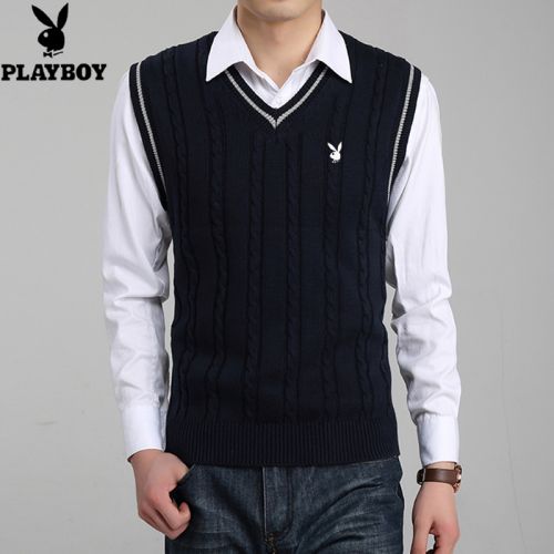 Débardeur homme Woolen gilet en laine pour automne - Ref 1586383