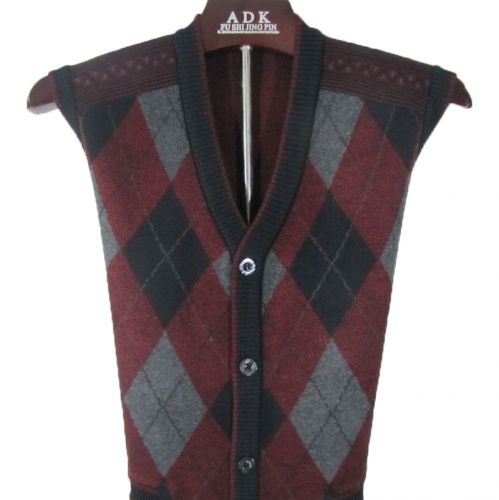 Débardeur homme Woolen gilet en cachemire pour automne - Ref 1586408