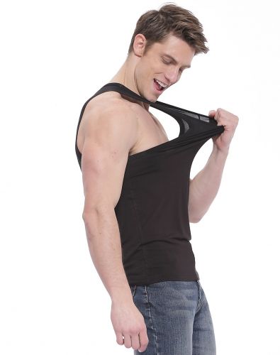 Débardeur homme Woolen gilet 16EME NORD en soie pour été - Ref 1586646