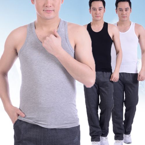 Débardeur homme maillot de corps ABAHOUSE en coton pour été - Ref 1586870