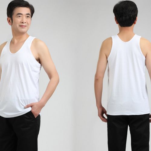 Débardeur homme maillot de corps ACTION MATES en coton pour été - Ref 1586871