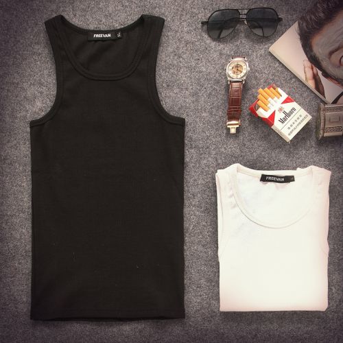 Débardeur homme maillot de corps en rayonne pour été - Ref 1586985