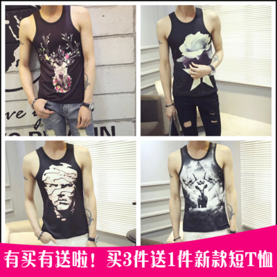 Débardeur homme maillot de corps en coton pour été - Ref 1587011