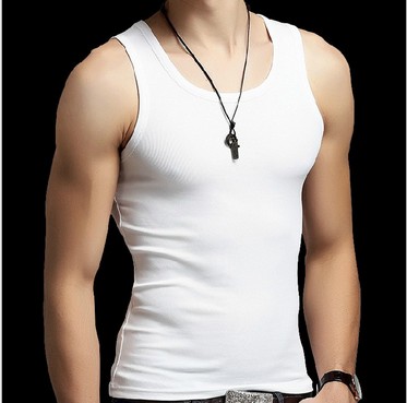 Débardeur homme maillot de corps en coton pour été - Ref 1587234