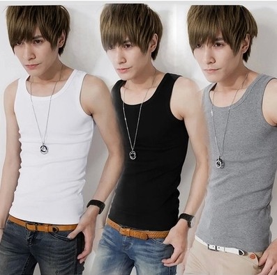 Débardeur homme maillot de corps en coton pour été - Ref 1587291