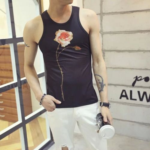 Débardeur homme maillot de corps en coton pour été - Ref 1587329