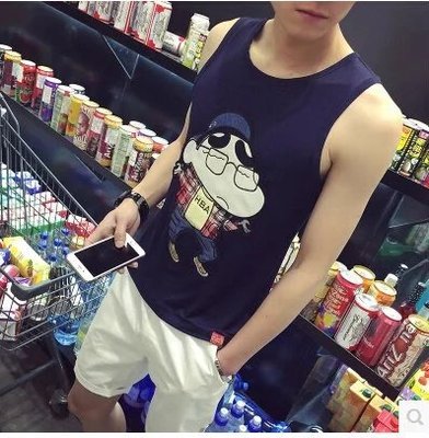 Débardeur homme maillot de corps en coton pour été - Ref 1587345