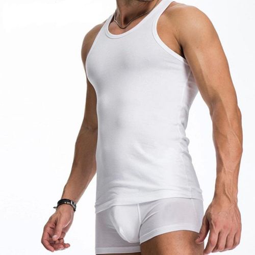 Débardeur homme maillot de corps en coton pour été - Ref 1587424