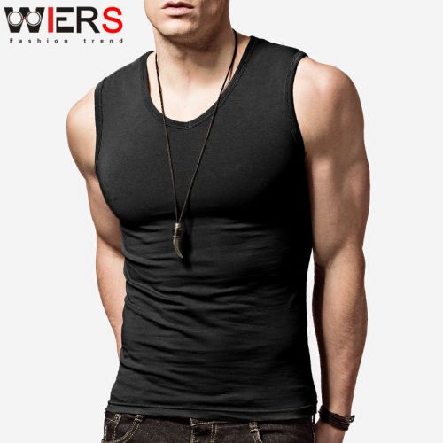 Débardeur homme maillot de corps WIER'S Coton fibre élastique polyuréthane spandex pour été - Ref 1587858