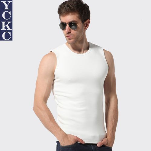 Débardeur homme maillot de corps YCKC Coton fibre élastique polyuréthane spandex pour hiver - Ref 1587996