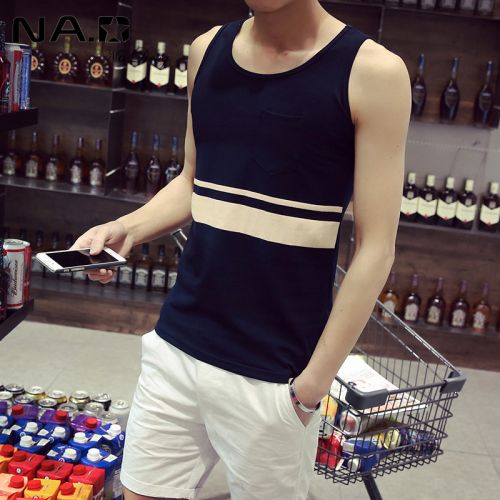 Débardeur homme maillot de corps coton, des fibres polyester à pour été - Ref 1588031