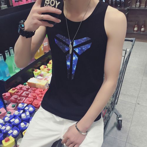 Débardeur homme maillot de corps PVPVPV Coton fibre élastique polyuréthane spandex pour été - Ref 1588038