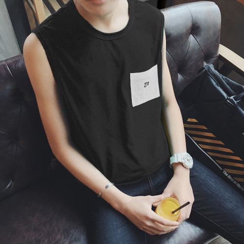 Débardeur homme maillot de corps coton, polyéthylène téréphtalate PET pour été - Ref 1588048