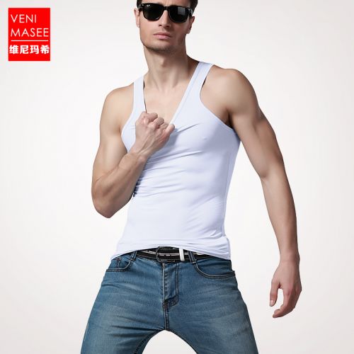 Débardeur homme maillot de corps VENI MASEE les fibres viscose rayonne polyuréthane élastique fibreux spandex pour été - Ref 1588049