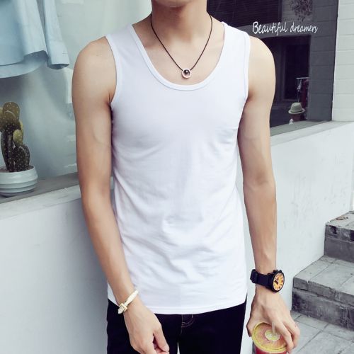 Débardeur homme maillot de corps Coton, fibres polyester pour été - Ref 1588245