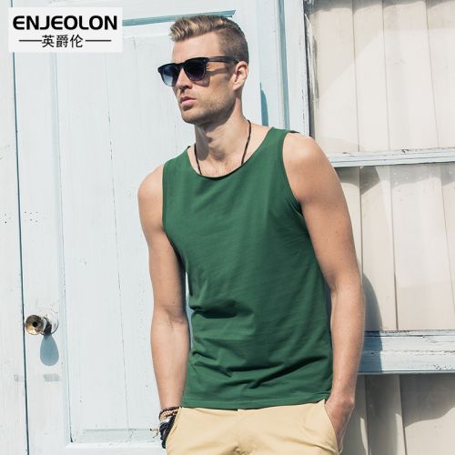 Débardeur homme maillot de corps ENJEOLON Coton fibre élastique polyuréthane spandex pour été - Ref 1588249