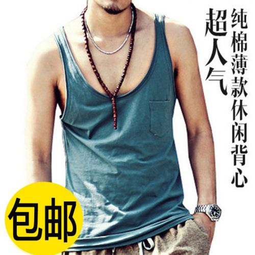 Débardeur homme maillot de corps en coton pour été - Ref 1588256