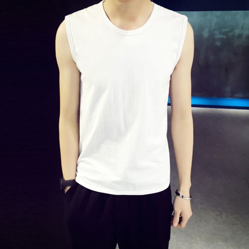 Débardeur homme maillot de corps Coton fibre élastique polyuréthane spandex pour été - Ref 1588284