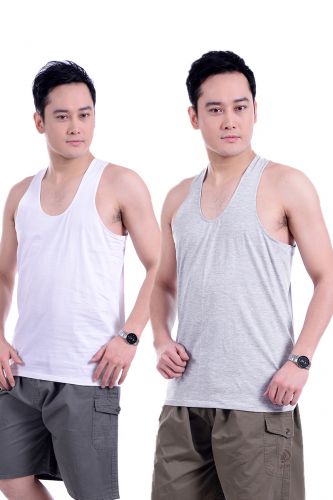 Débardeur homme maillot de corps en coton pour été - Ref 1588330