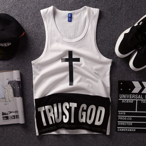 Débardeur homme maillot de corps KISS-ME-PEOPLE en coton pour été - Ref 1588341