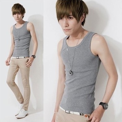 Débardeur homme maillot de corps en coton pour été - Ref 1588511