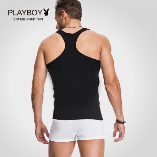 Débardeur homme maillot de corps PLAYBOY en coton pour été - Ref 1588695