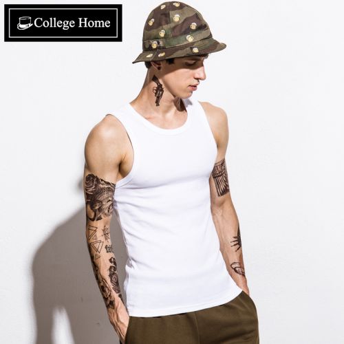 Débardeur homme maillot de corps COLLEGE HOME en coton pour été - Ref 1588704