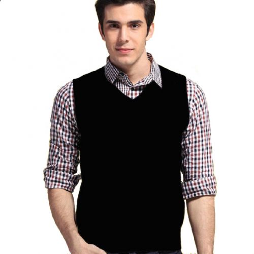 Débardeur homme Woolen gilet ARBAOJI les fibres de viscose rayonne polyester, des polyamide nylon pour printemps - Ref 1588727