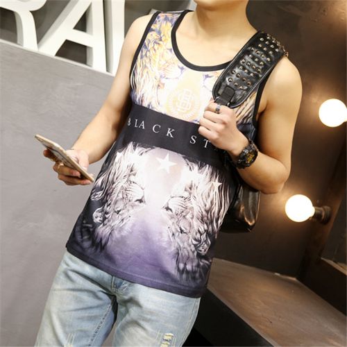 Débardeur homme maillot de corps T7T7 en polyester pour été - Ref 1588789