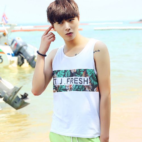 Débardeur homme maillot de corps Coton fibre élastique polyuréthane spandex pour été - Ref 1588820