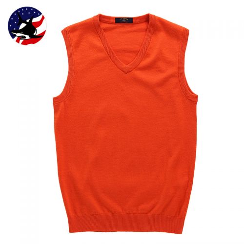 Débardeur homme Woolen gilet de fibres fibre polyester laine polyamide nylon pour automne - Ref 1588868