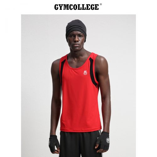 Débardeur homme maillot de corps GYMCOLLEGE en nylon pour été - Ref 1588872