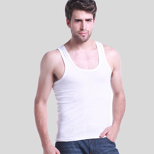 Débardeur homme maillot de corps en coton pour été - Ref 1589319