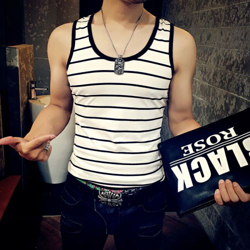 Débardeur homme maillot de corps en polyester pour été - Ref 1589749