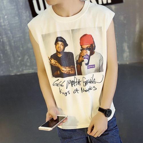 Débardeur homme maillot de corps en coton ammoniac pour été - Ref 1590201