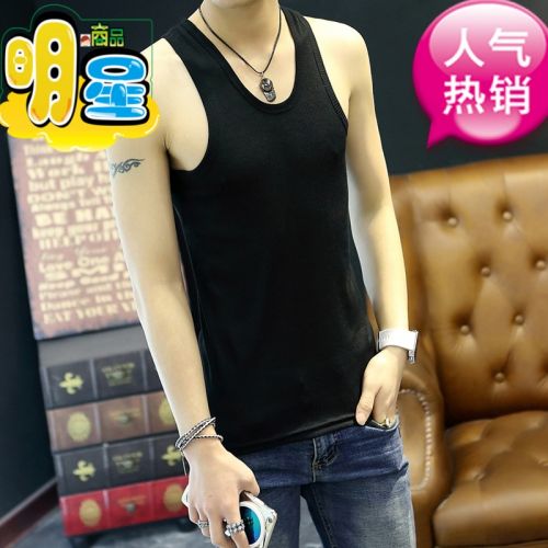 Débardeur homme maillot de corps AOSHITE en coton pour été - Ref 1590235