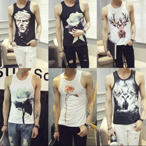 Débardeur homme maillot de corps en coton ammoniac pour été - Ref 1590354