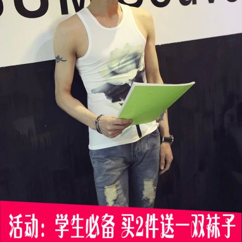 Débardeur homme maillot de corps en coton pour été - Ref 1590509