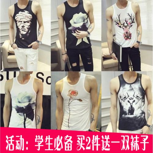 Débardeur homme maillot de corps en coton pour été - Ref 1590549