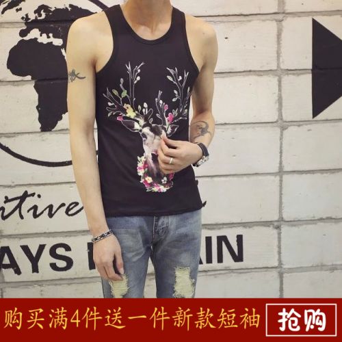 Débardeur homme maillot de corps en coton ammoniac pour été - Ref 1590552