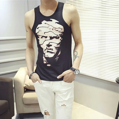 Débardeur homme maillot de corps en coton ammoniac pour été - Ref 1590557