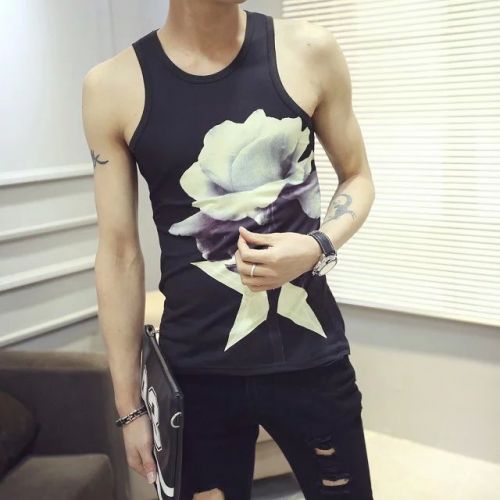 Débardeur homme maillot de corps en coton ammoniac pour été - Ref 1590562