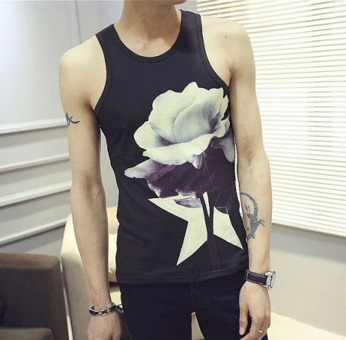 Débardeur homme maillot de corps en coton ammoniac pour été - Ref 1590568