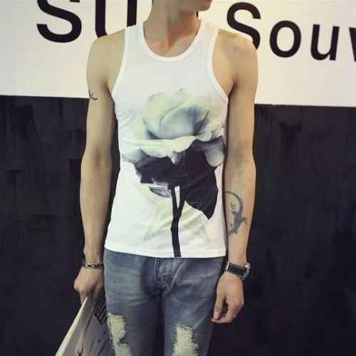 Débardeur homme maillot de corps en coton ammoniac pour été - Ref 1590575