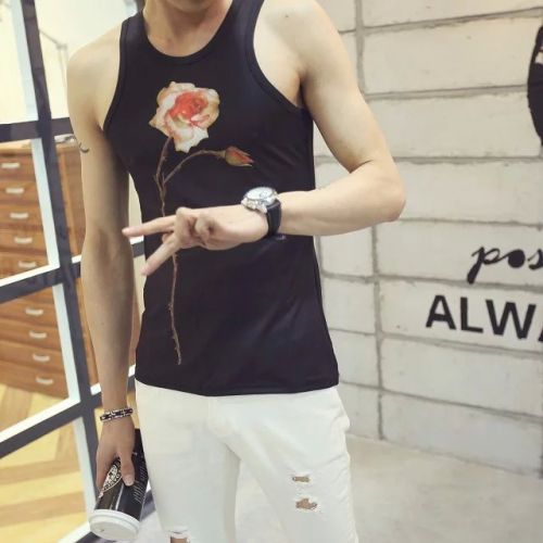 Débardeur homme maillot de corps en coton ammoniac pour été - Ref 1590577