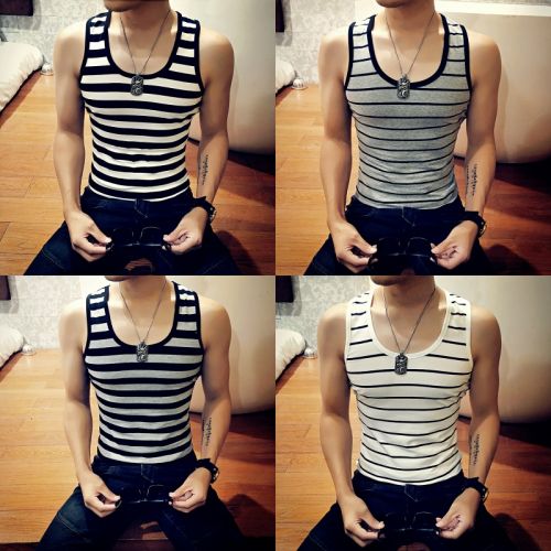 Débardeur homme maillot de corps en polyester pour été - Ref 1590708